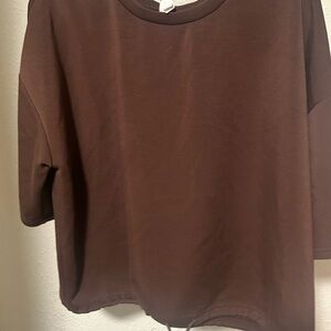 Zella Chocolate Brown Tee